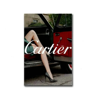Cartier Poster | Female Mystique | Parisian Silhouettes & Skylines | Tribute to Fashion Icons & Legends Decor