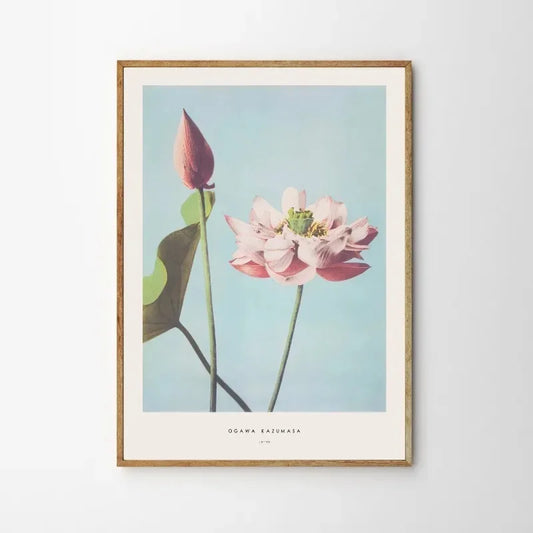 Ogawa Kazumasa Poster | Peony Floral Design | Ukiyo-e Japanese Art Print | Traditional Wall Decor