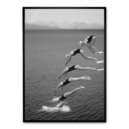 The Beauty of Diving | Ocean Adventure Poster | Vibrant Underwater Scene | Home Decor | Marine Life Wall Art | Nautical Theme