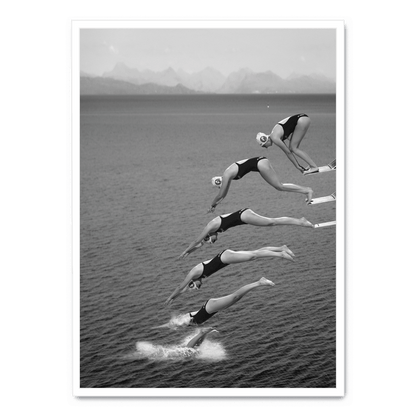 The Beauty of Diving | Ocean Adventure Poster | Vibrant Underwater Scene | Home Decor | Marine Life Wall Art | Nautical Theme