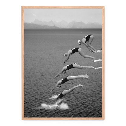 The Beauty of Diving | Ocean Adventure Poster | Vibrant Underwater Scene | Home Decor | Marine Life Wall Art | Nautical Theme