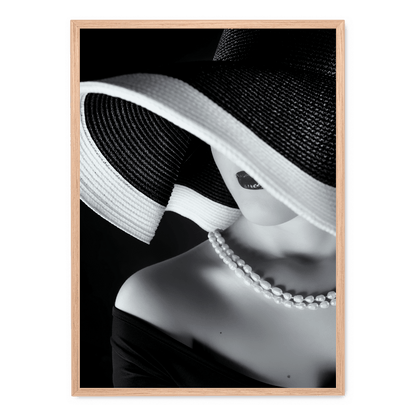 La Femme au Chapeau | Elegant Woman with Hat Art Poster | Fashion-Inspired Vintage Wall Art Decor | High-Quality Print | Home & Office Decor