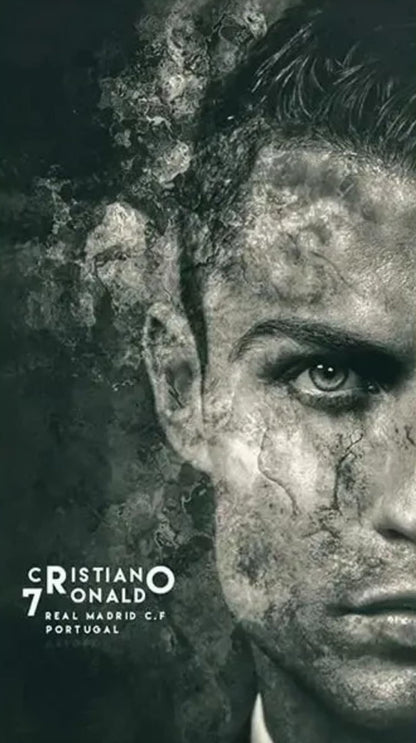 Cristiano Ronaldo Poster | CR7 Action | Unstoppable Force | Soccer Legend Artwork