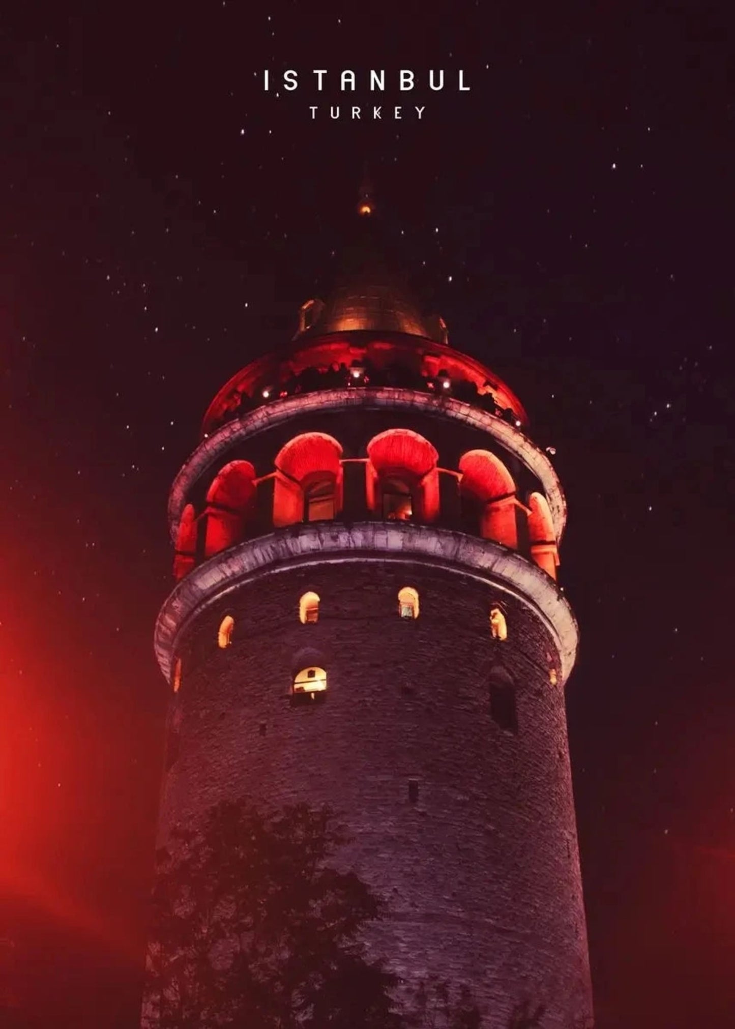 Galata Tower | Nighttime Istanbul Glow