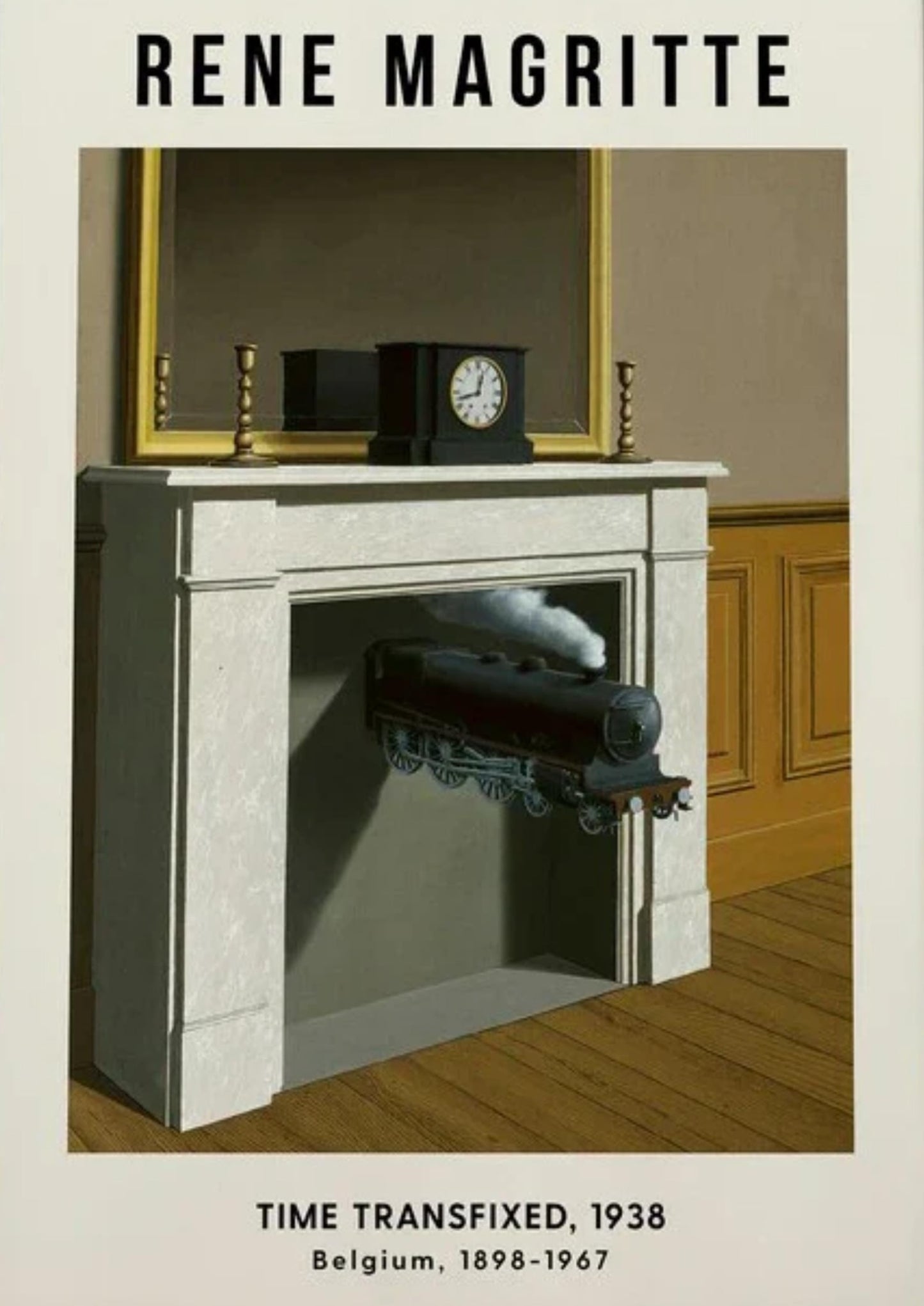 René Magritte | Time Transfixed 1938 | Surrealism | Vintage Steam Train