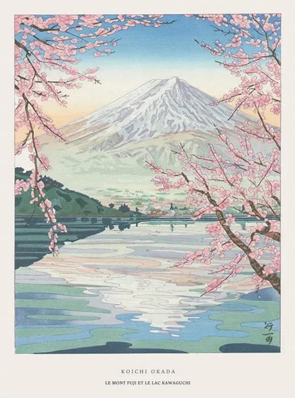 Le Mont Fuji & Lake Kawaguchi | Japanese Ukiyo-e Art