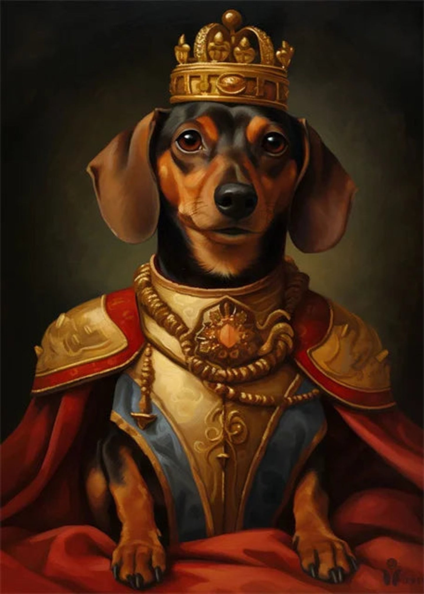 Elegant Dachshund | Noble Dog Decor