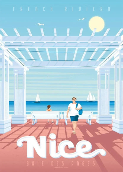 Iconic Destinations | Scenic Beauty of Nice France | Travel Photography Poster | Home Decor Wall Art
