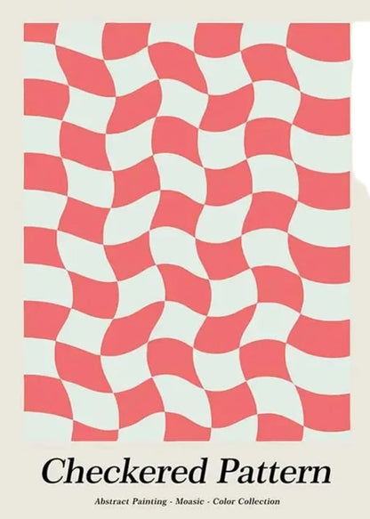 Checkered Pattern | Iconic Poster Collection | Celebrating Artistic Expression Across Styles and Eras