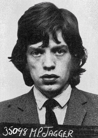 Mick Jagger Mugshot | Vintage Rock Star Art