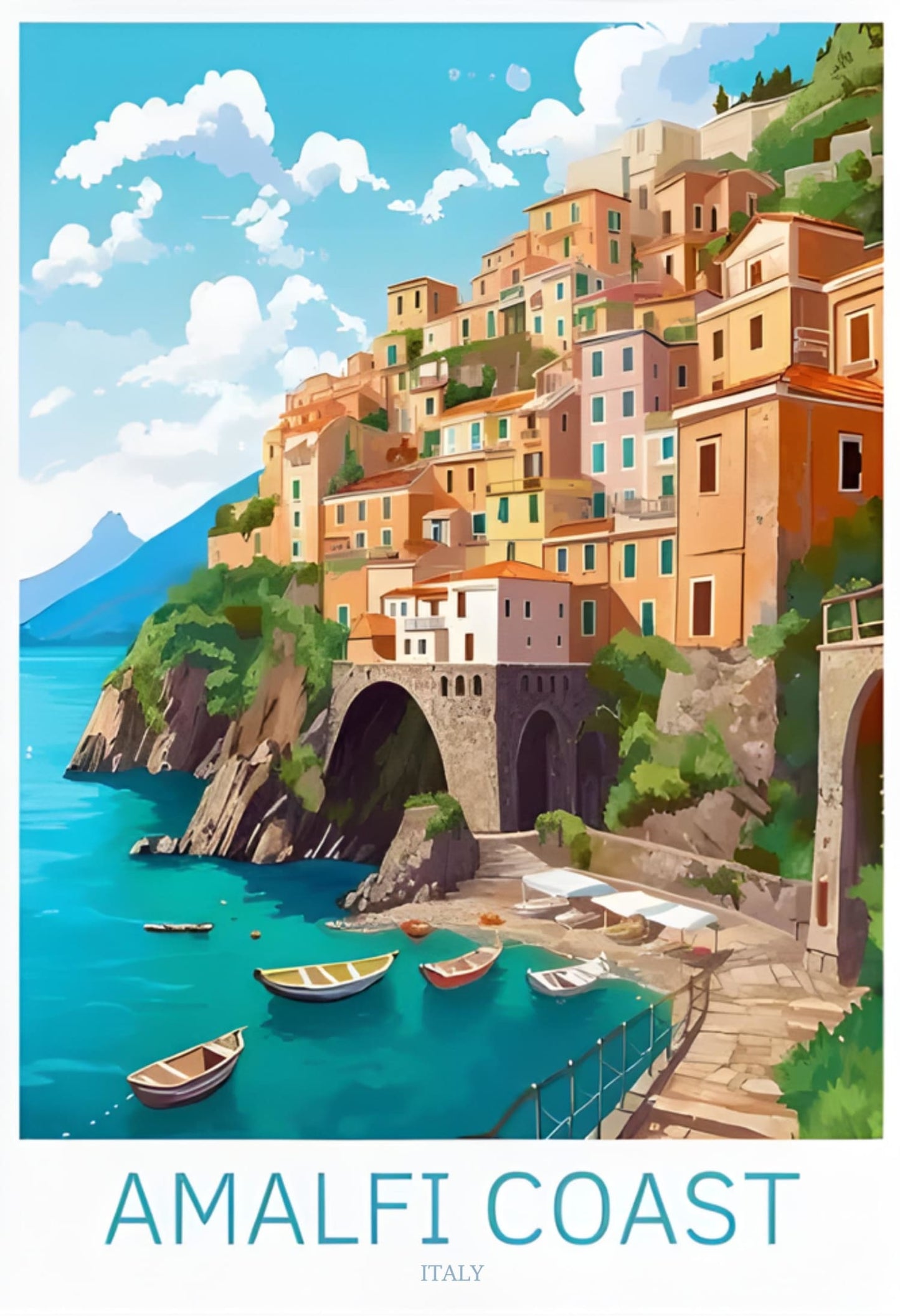 Amalfi Coast Beauty | Scenic Italy Travel Art