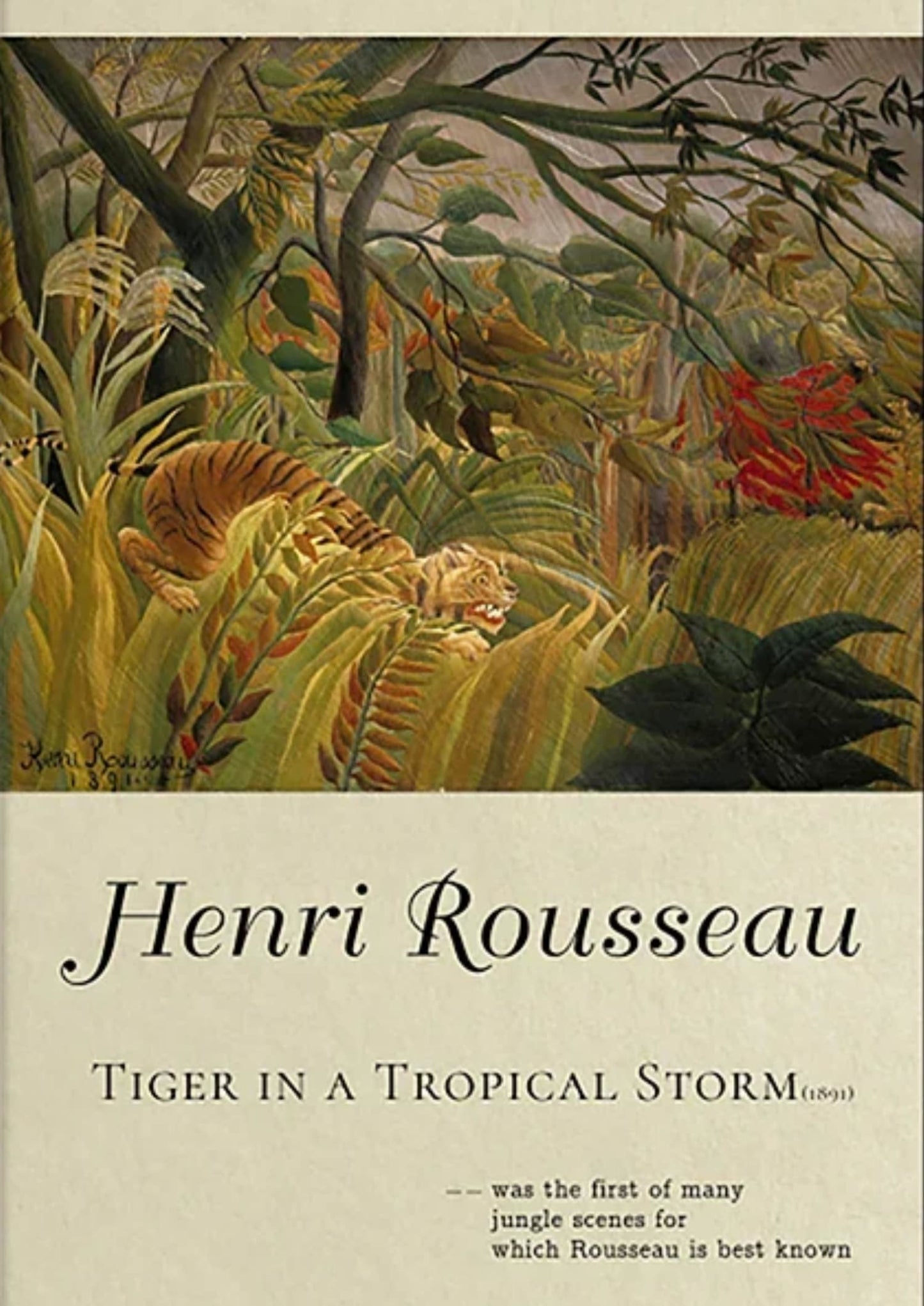 Henri Rousseau | Tiger in a Tropical Storm | Jungle Artwork