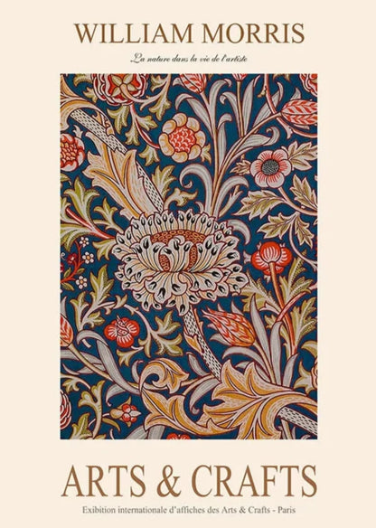 William Morris | Garden Flower Botanic Design | Classic Floral Artwork
