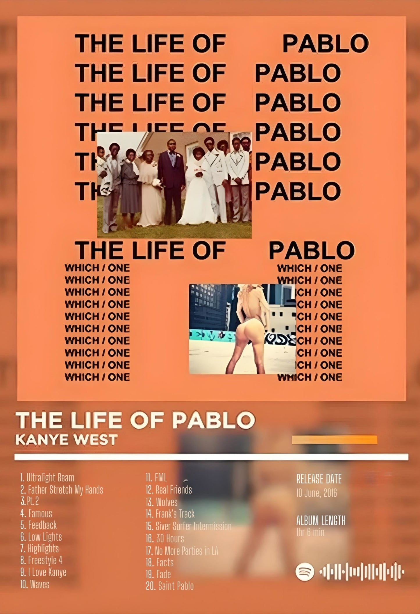 Kanye West | The Life of Pablo | Iconic Album Cover