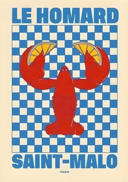 Saint-Malo Lobster | Vibrant Coastal Decor