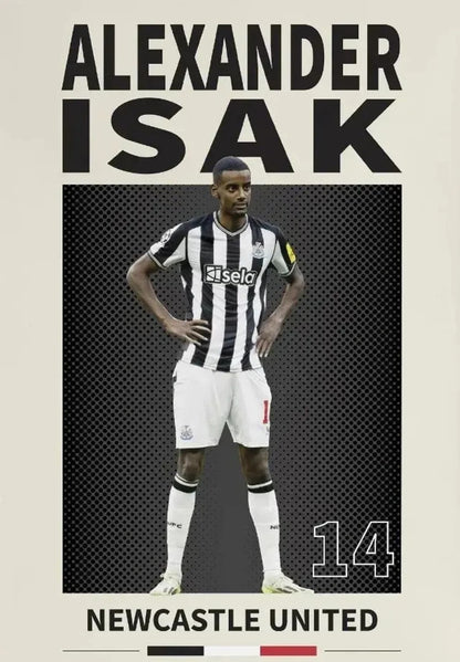 Alexander Isak | Soccer Star Poster | Football Legend Art Print | Home Decor