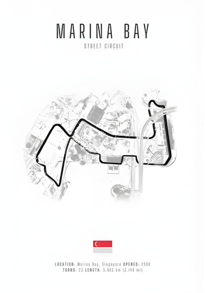 Marina Bay | F1 Circuit Track Layout