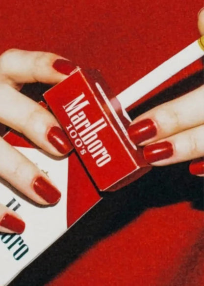 Red Fashion Marlboro Poster | Trendy Cigarette poster