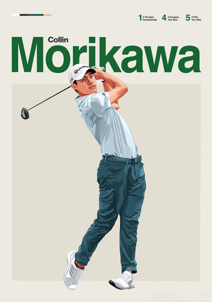 Collin Morikawa | Golf Legends Art