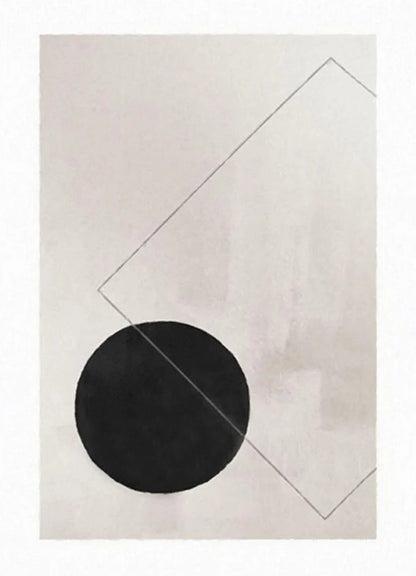 Dialogues in Shape and Space | Abstract Geometric Poster | Modern Home Decor | Wall Art | Visual Artwork