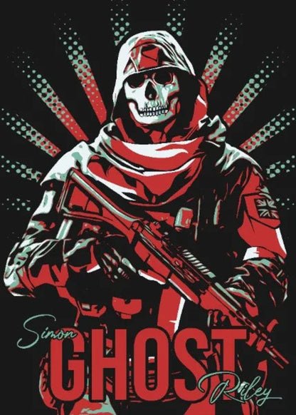 Ghost - Call of Duty | Game Art Canvas