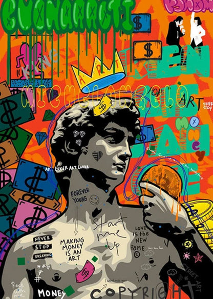 Scarface Mona Lisa | Graffiti Pop Portrait
