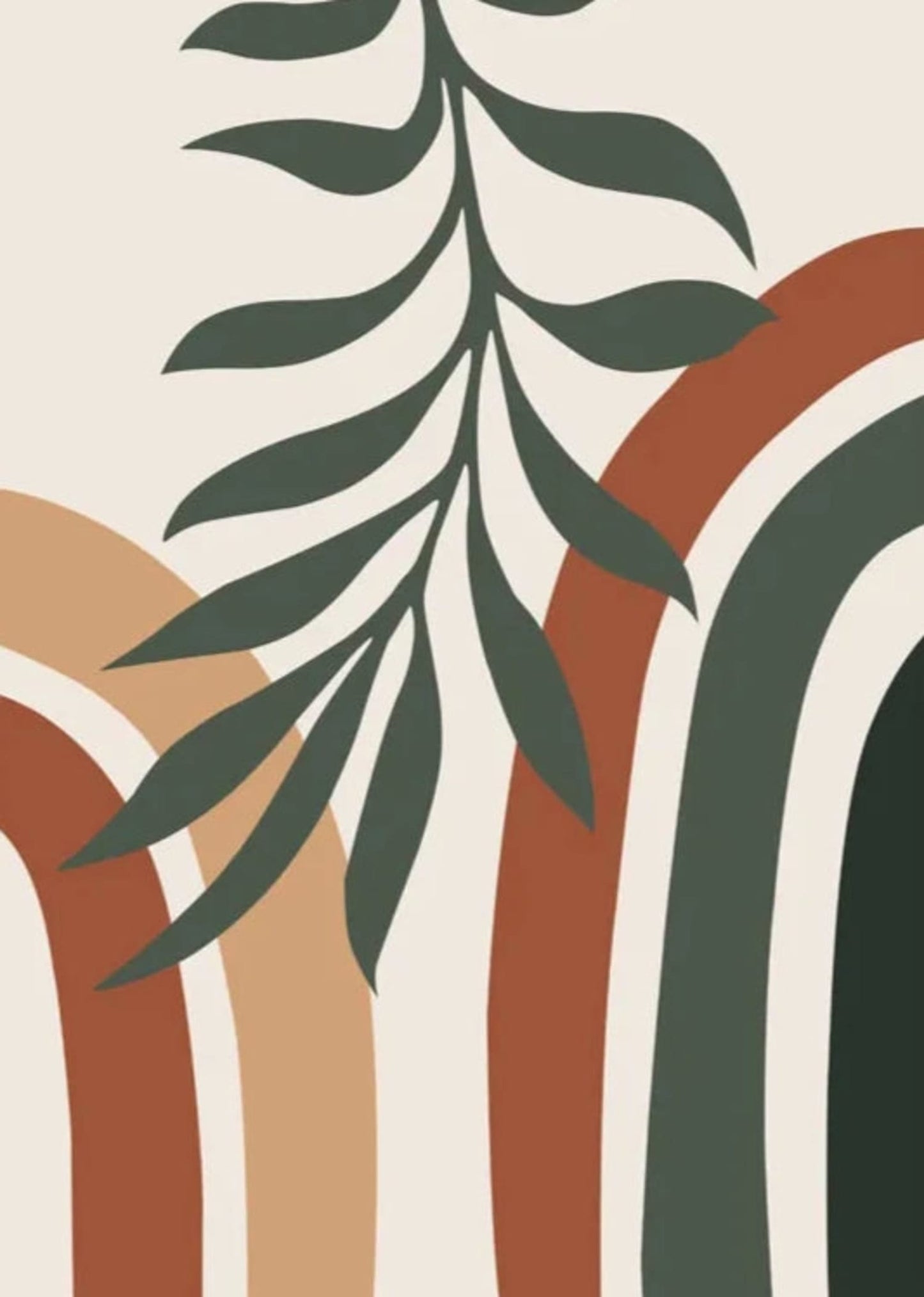 Botanical Balance Poster | Nature-Inspired Wall Art | Tranquil Greenery Decor | Calming Home Accent | Serene Plant Print