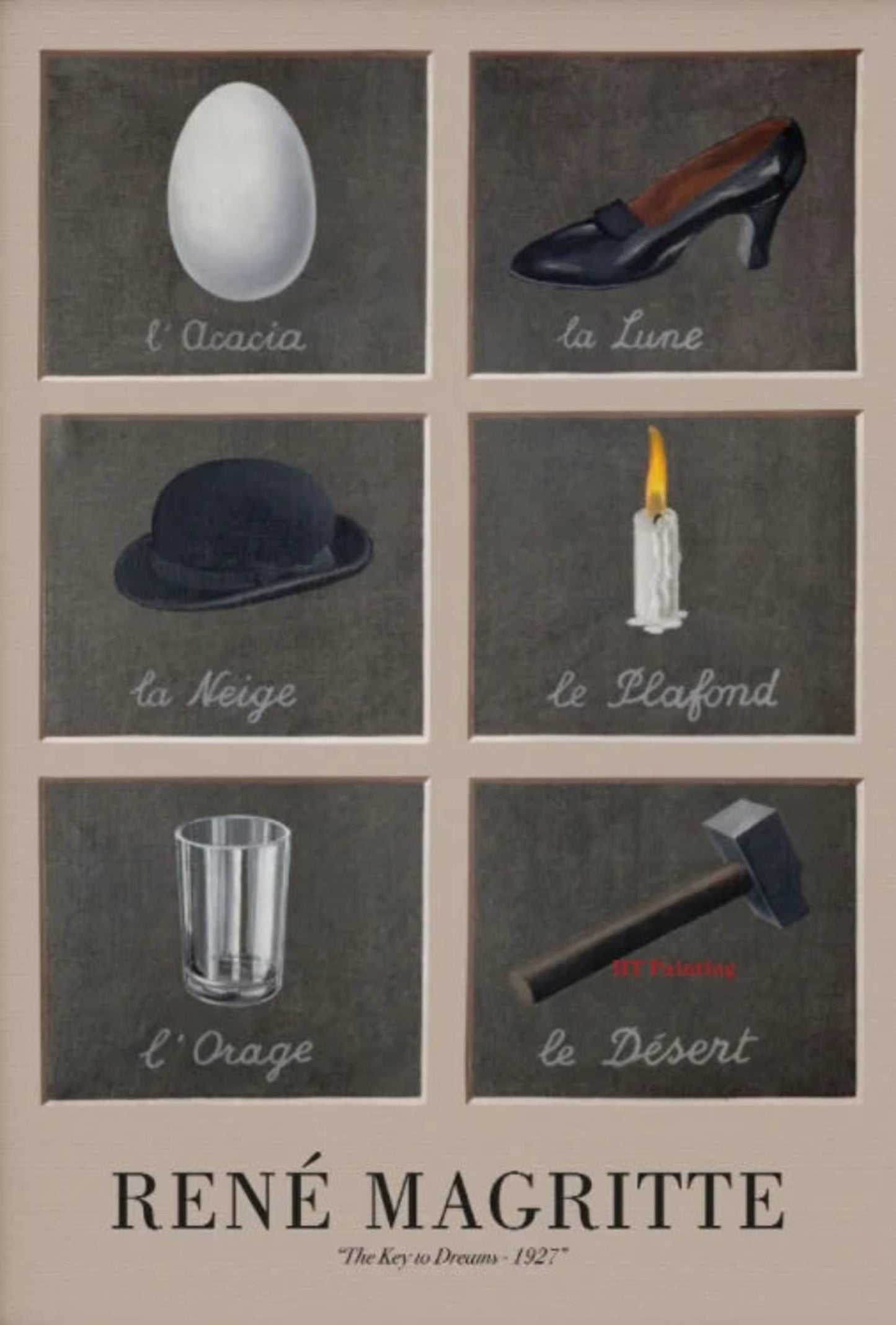 The Key To Dreams | Rene Magritte | Surrealism 1927