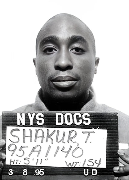 Tupac Shakur Mugshot | Vintage Hip Hop