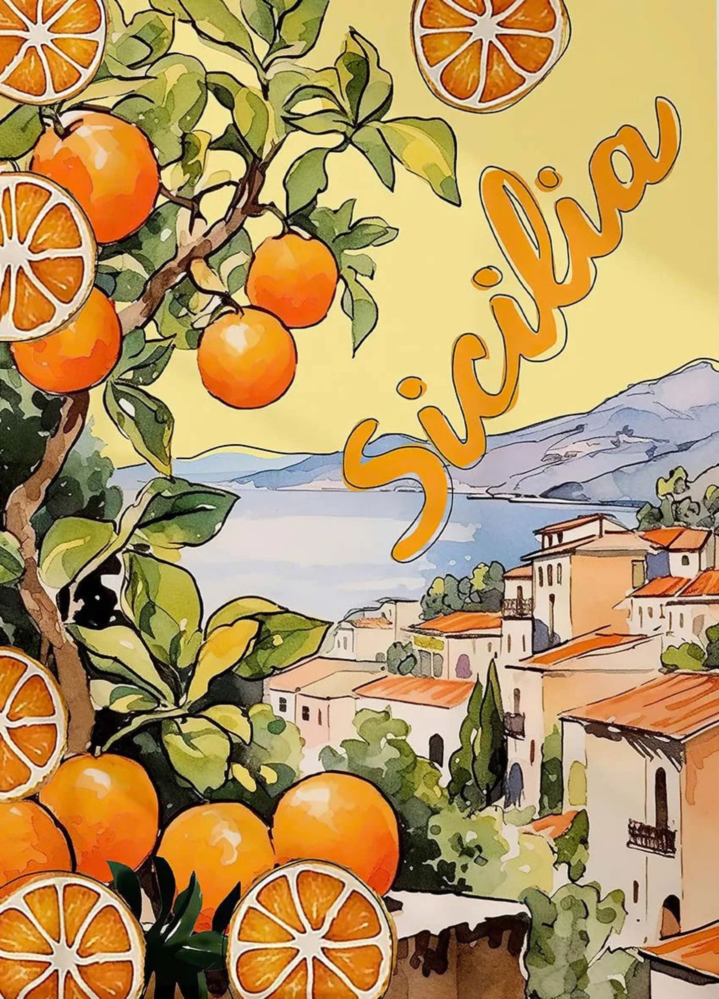 La Dolce Vita | Sicilian Oranges | Italian Vintage Style