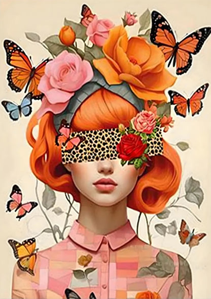 Spring's Embrace | Floral Female Art | Mind Blossoms
