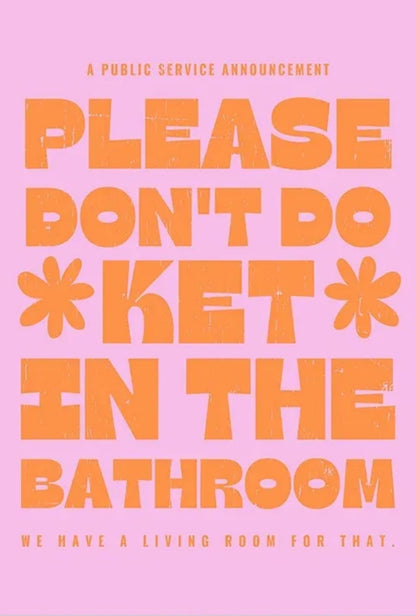 Please Don't Do Coke In The Bathroom #2 | Humorous PSA