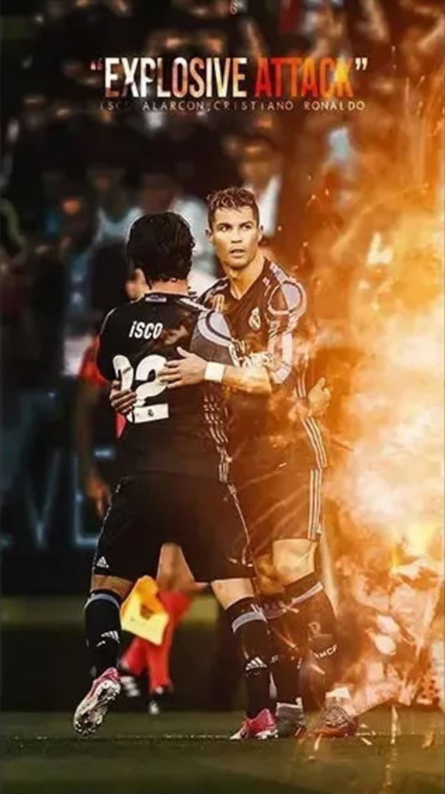Christiano Ronaldo | CR7 | Dynamic Football Legend Poster | Fire and Passion Art Print