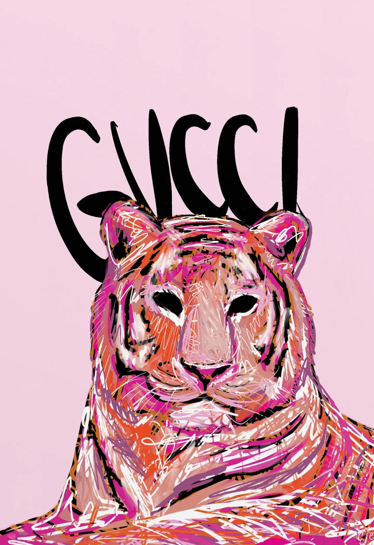 Gucci Tiger | Wildlife Fashion Illustration