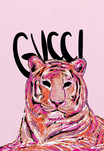 Gucci Tiger | Wildlife Fashion Illustration