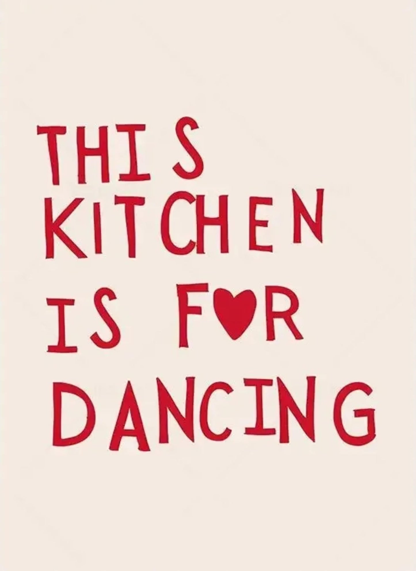 Minimalist Kitchen | Dance-Inspired Phrase Art