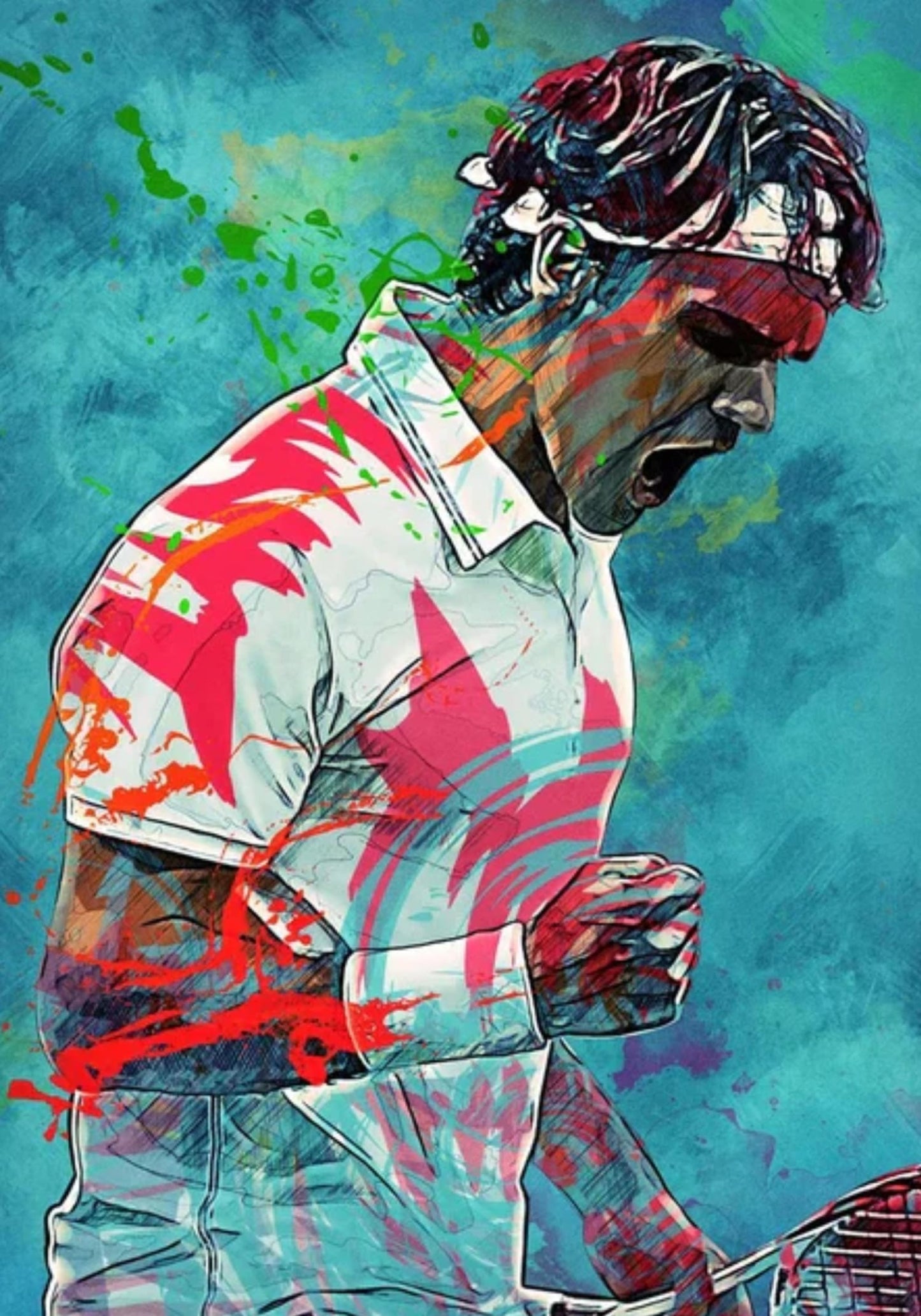 Roger Federer | Artful Tennis Celebration