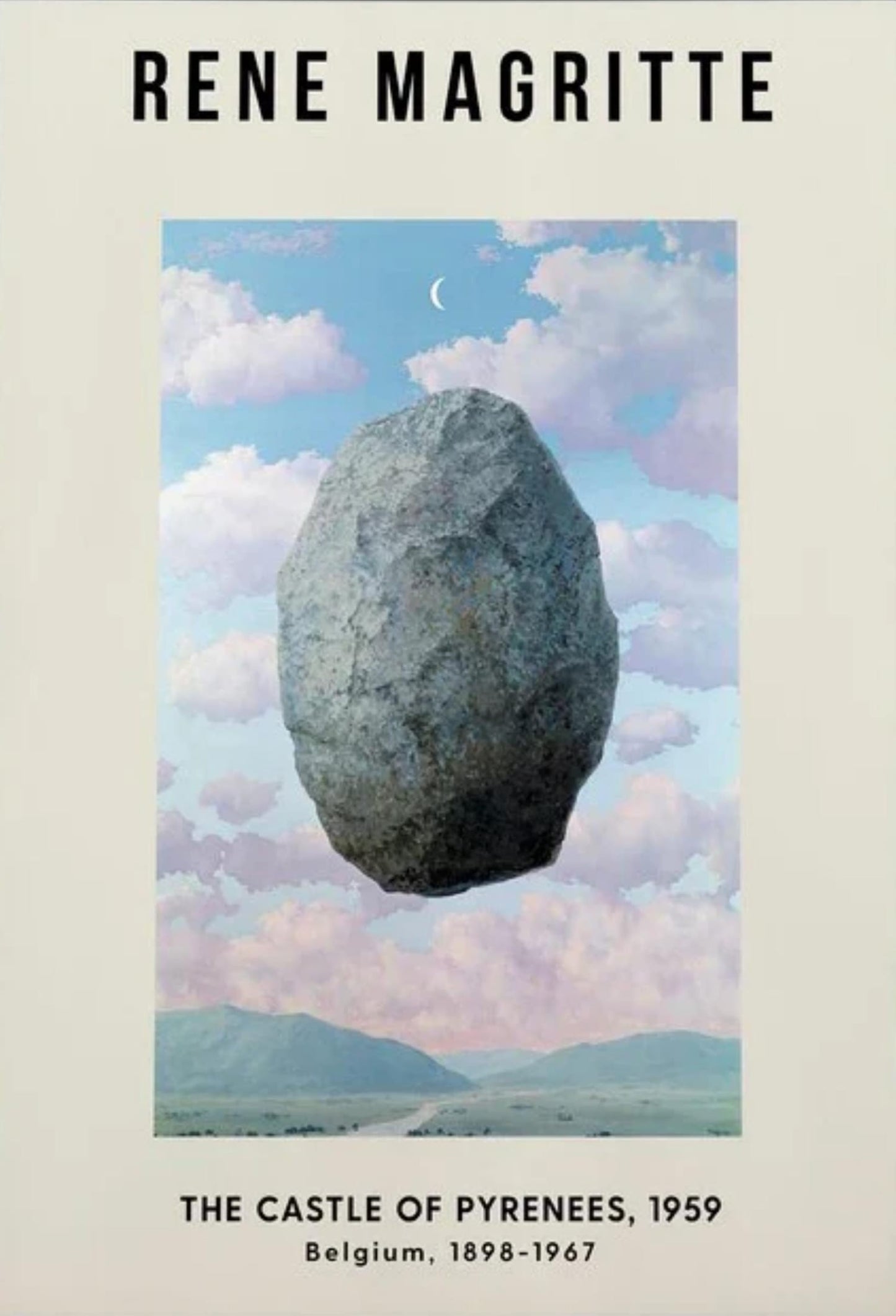 The Castle of Pyrenees | Rene Magritte | Surrealist