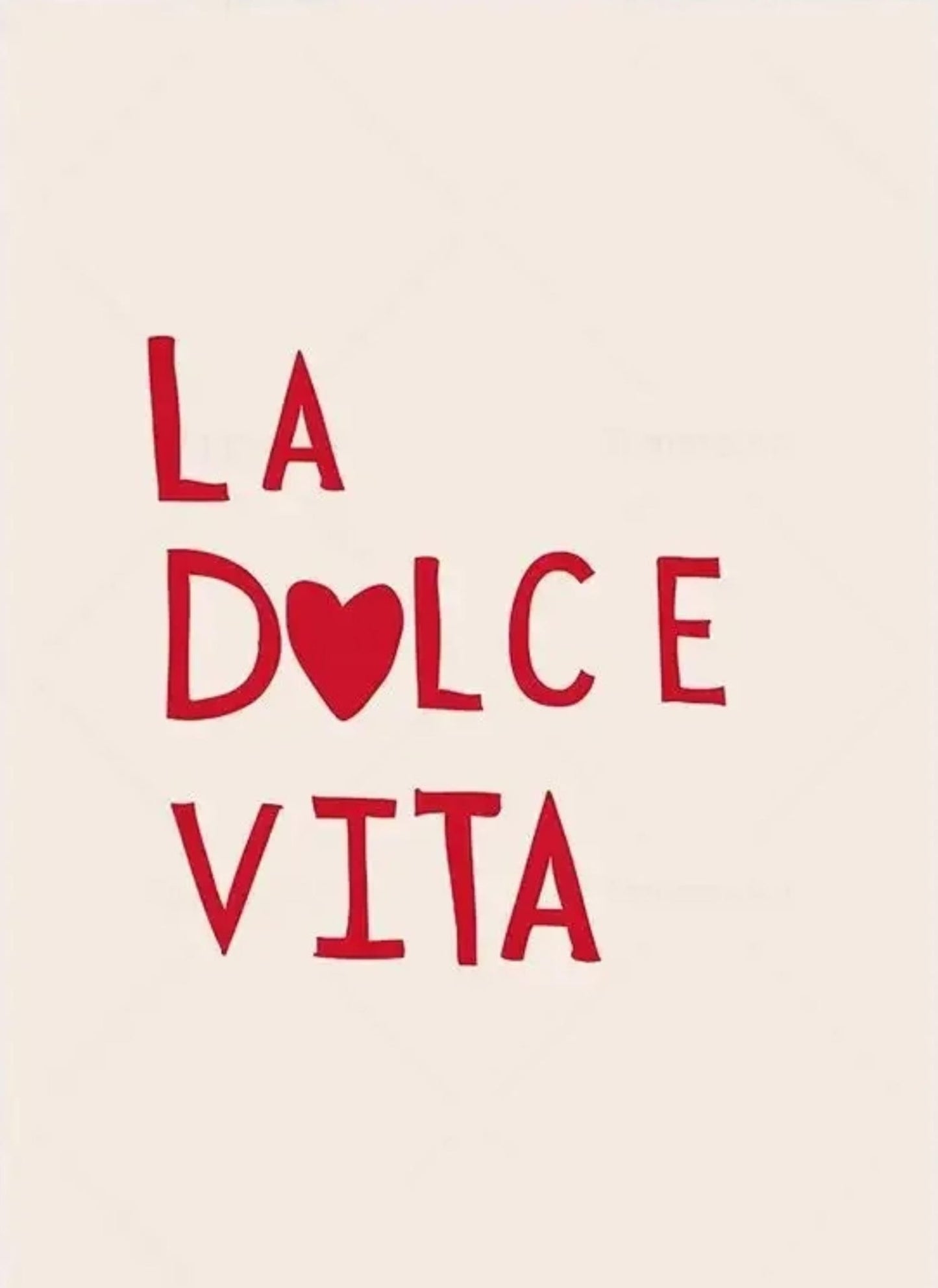 La Dolce Vita | Hand Drawn Minimalist
