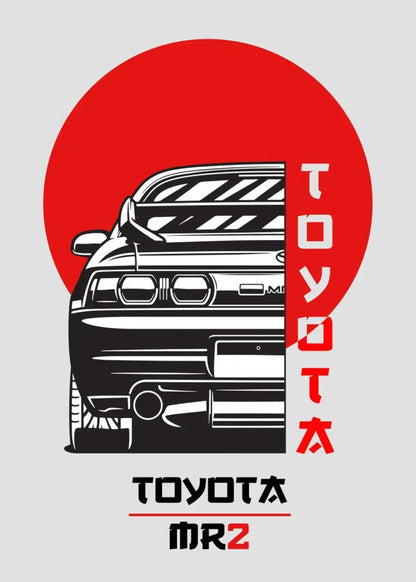 Toyota MR2 | Vintage Japanese Car Art