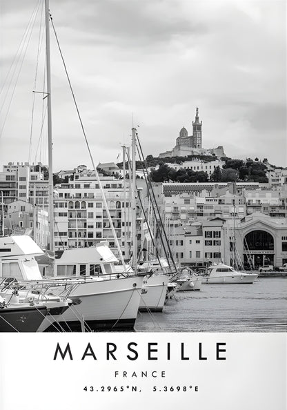 Old Port of Marseille | Historic France Art