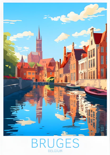 Bruges Scenic View | Belgium Cityscape Photography