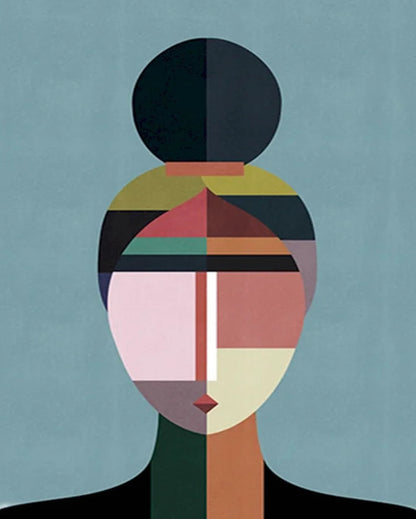 Human Mosaic Poster | Decorative Wall Art | Unique Design for Home & Garden Decor | High-Quality Print