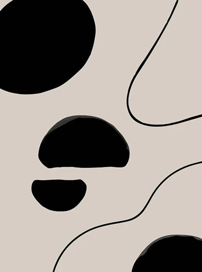 Boho Modern Abstract Figure | Minimalist Art Poster | Wall Décor for Living Room & Bedroom | Contemporary Aesthetic | Artsy Visual Artwork