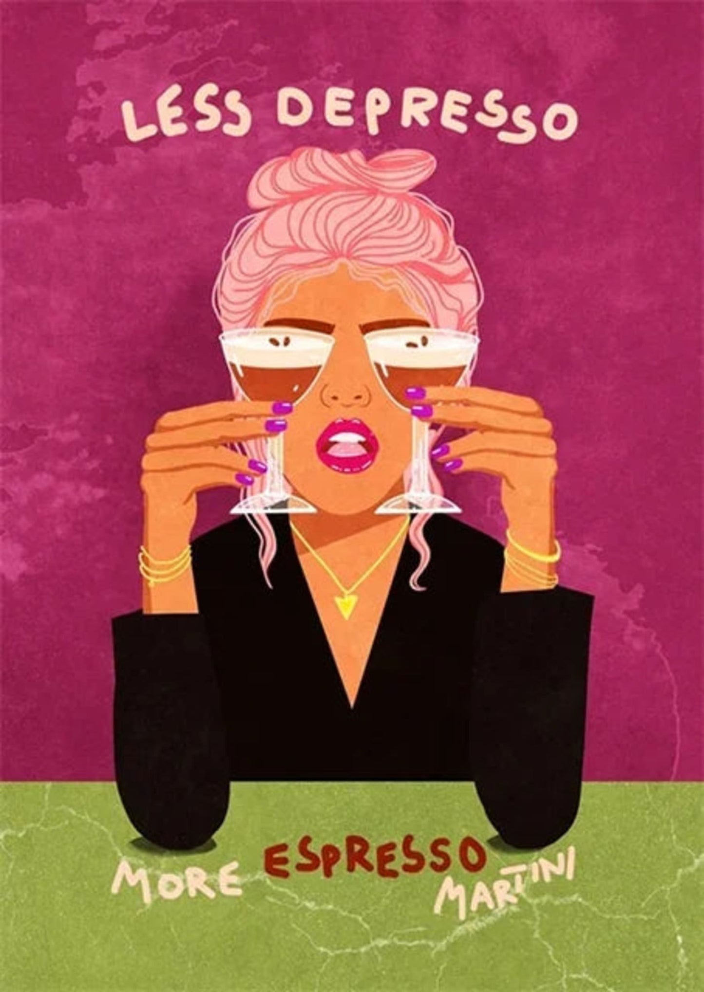 Less Depresso More Espresso Martini | Fun Bar Quote
