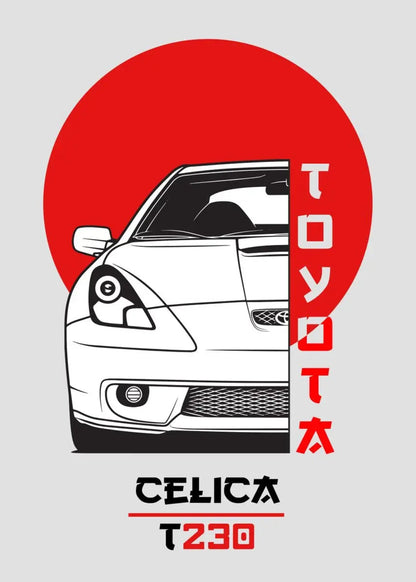 Toyota Celica T230 | Vintage Japanese Car Art