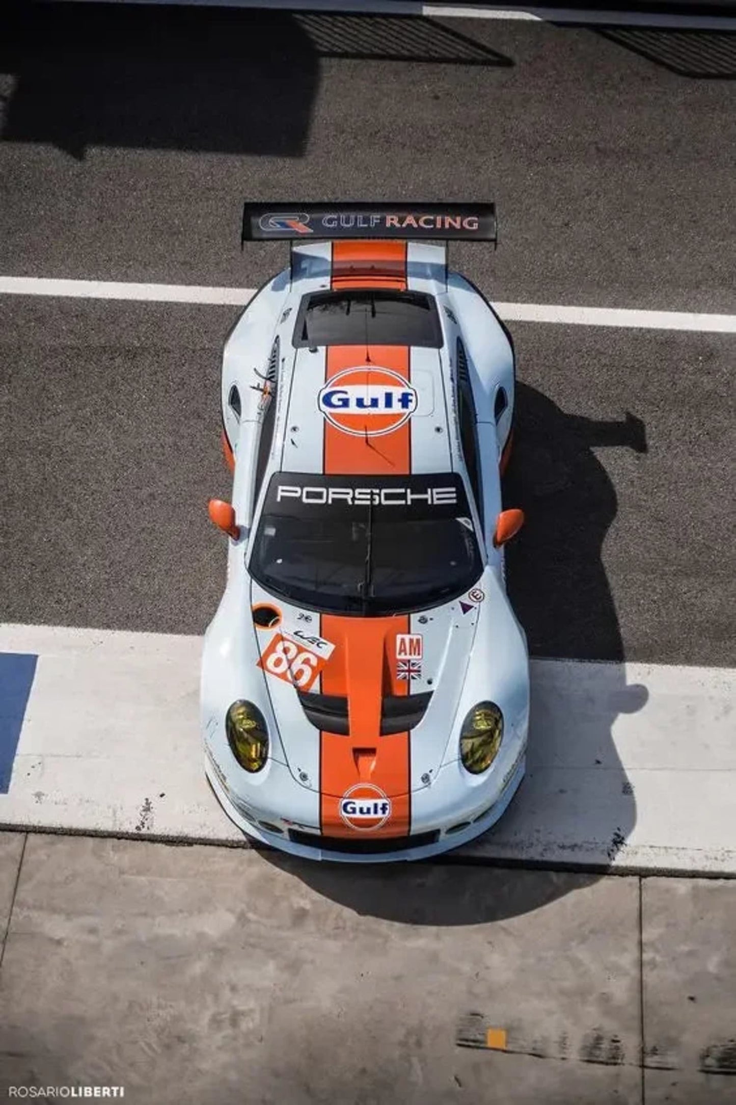 Gulf Racing Porsche | Orange Blue Design