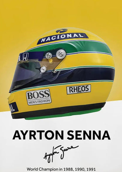 Formula 1 Helmet Canvas Art