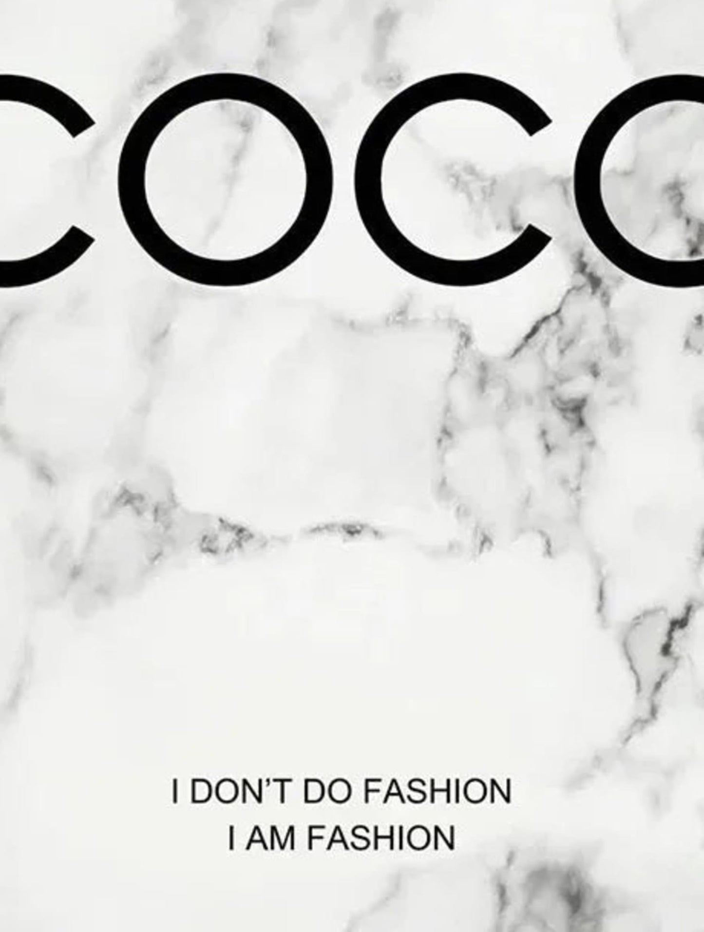 Coco Chanel Quote | Marble Design