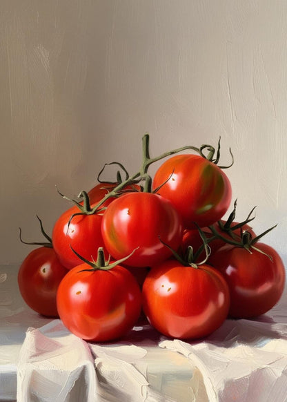 Fresh Tomatoes | Colorful Botanical Kitchen Art